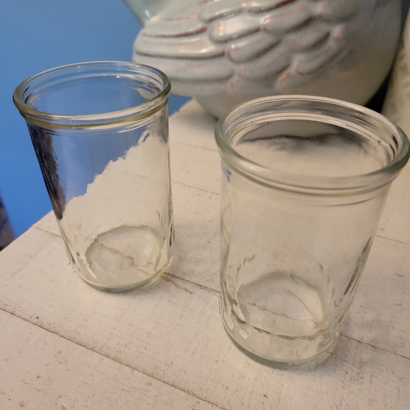 2pc Clear Jelly Jar Juice Glasses - Picture 2 of 4